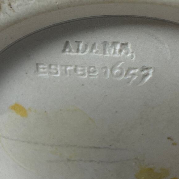 Antique 19th Century William Adams & Sons Jasperware Vase Blue White Embossed - Picture 7 of 12